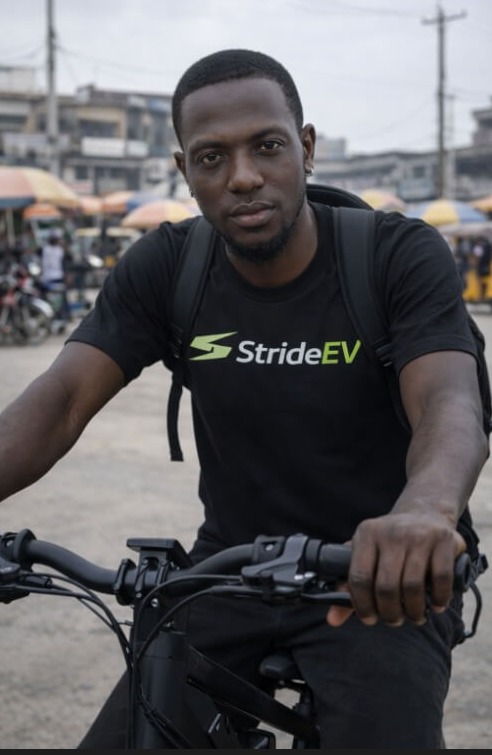 A Stride dispatch rider
